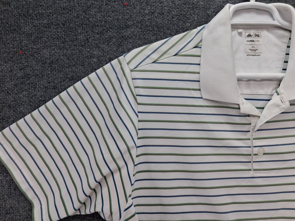 Adidas Polo Shirt Mens 2XL XXL Climalite Golf Short Sleeve